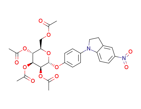 4-(5-nitroindolin-1-yl)phenyl 2,3,4,6-tetra-O-acetyl-α-D-mannopyranoside