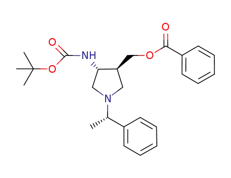 t-butyl [(3R,4S)-4-(hydroxymethyl)-1-[(S)-1-phenylethyl]pyrrolidin-3-yl]carbamate