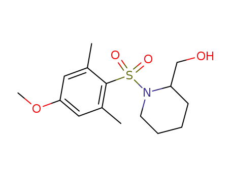 Molecular Structure of 1021373-55-6 ([1-(4-methoxy-2,6-dimethyl-phenylsulfonyl)-piperidin-2-yl]-methanol)