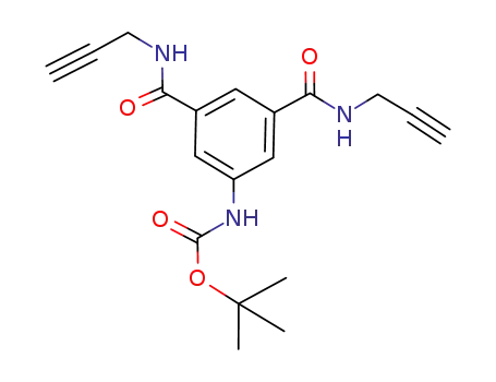 Molecular Structure of 940005-72-1 ((3,5-bis(prop-2-ynylcarbamoyl)phenyl)-carbamic acid tert-butyl ester)