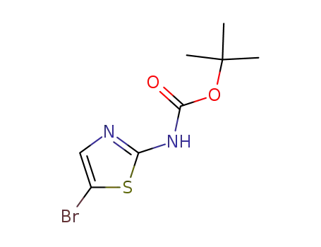 Molecular Structure of 405939-39-1 (N-BOC-2-AMINO-5-BROMOTHIAZOLE)