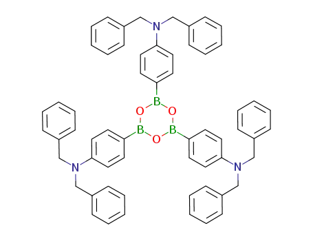 Benzenemethanamine,N,N',N''-(2,4,6-boroxintriyltri-4,1-phenylene)tris[N-(phenylmethyl)- (9CI)