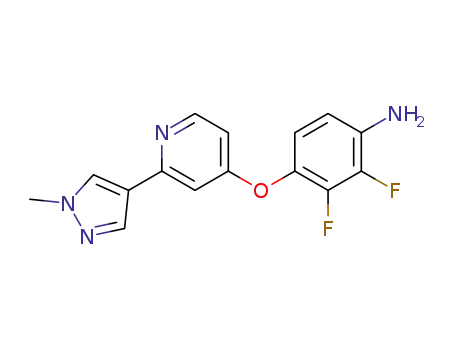 2,3-difluoro-4-[2-(1-methyl-1H-pyrazol-4-yl)-pyridin-4-yloxy]phenylamine