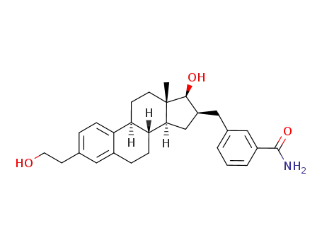 3-{[(16β,17β)-17-hydroxy-3-(2-hydroxyethyl)estra-1,3,5(10)-trien-16-yl]methyl}benzamide
