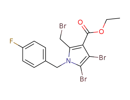 1H-Pyrrole-3-carboxylic acid,
4,5-dibromo-2-(bromomethyl)-1-[(4-fluorophenyl)methyl]-, ethyl ester