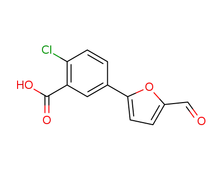 2-Chloro-5-(5-formylfuran-2-yl)benzoic acid