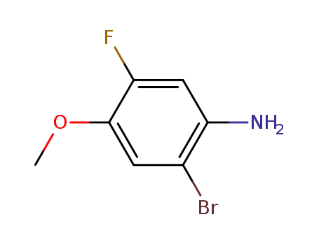 Molecular Structure of 445441-58-7 (2-BroMo-5-fluoro-4-Methoxy-phenylaMine)