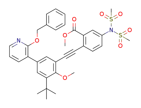 methyl 2-[2-[5-(2-benzyloxy-3-pyridyl)-3-tert-butyl-2-methoxyphenyl]ethynyl]-5-[bis(methylsulfonyl)amino]benzoate