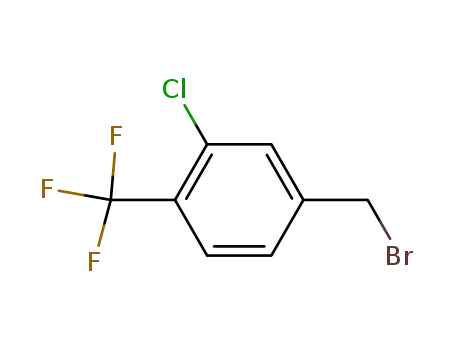 Molecular Structure of 361393-92-2 (3-CHLORO-4-(TRIFLUOROMETHYL)BENZYL BROMIDE)