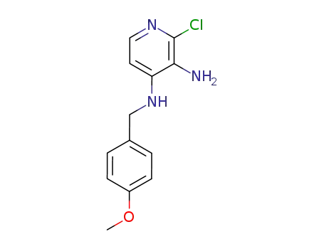 Molecular Structure of 881844-10-6 (N4-(4-methoxybenzyl)-2-chloropyridine-3,4-diamine)