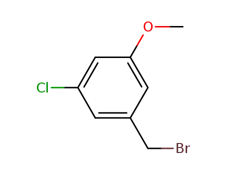 Molecular Structure of 885270-32-6 (1-(Bromomethyl)-3-chloro-5-methoxybenzene)