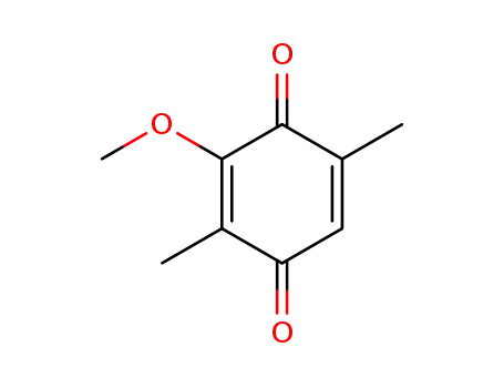 Molecular Structure of 2913-45-3 (2,5-Cyclohexadiene-1,4-dione, 3-methoxy-2,5-dimethyl-)