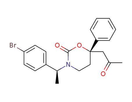 (S)-3-((S)-1-(4-bromophenyl)ethyl)-6-(2-oxopropyl)-6-phenyl-1,3-oxazinan-2-one