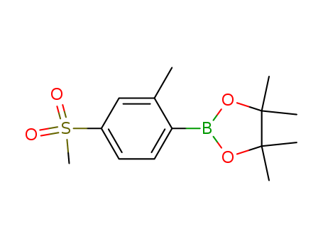 4,4,5,5-tetramethyl-2-(2-methyl-4-(methylsulfonyl)phenyl)-1,3,2-dioxaborolane