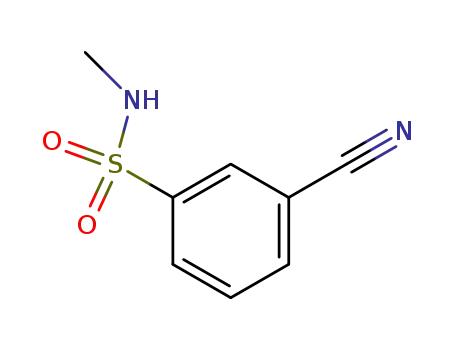 Molecular Structure of 56542-62-2 (3-cyano-N-methylbenzenesulfonamide)
