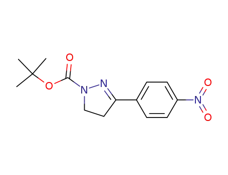 3-(4-nitro-phenyl)-4,5-dihydro-pyrazole-1-carboxylic acid tert-butyl ester