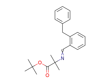 tert-butyl 2-{[1-(2-benzylphenyl)methylidene]amino}-2-methylpropionate