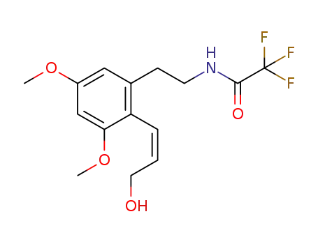 Molecular Structure of 1332523-77-9 ((Z)-3-{4,6-dimethoxy-2-[2-(trifluoroacetylamino)ethyl]phenyl}prop-2-enol)