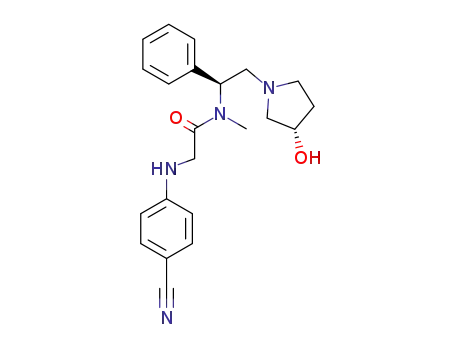 2-(4-cyano-phenylamino)-N-{2-[(S)-3-hydroxy-pyrrolidin-1-yl]-(S)-1-phenyl-ethyl}-N-methyl-acetamide