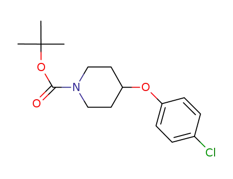 Molecular Structure of 333954-83-9 (1-Piperidinecarboxylic acid, 4-(4-chlorophenoxy)-, 1,1-dimethylethyl
ester)