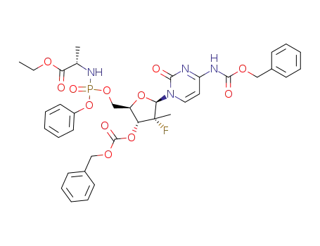 Molecular Structure of 1315584-56-5 (C<sub>37</sub>H<sub>40</sub>FN<sub>4</sub>O<sub>12</sub>P)