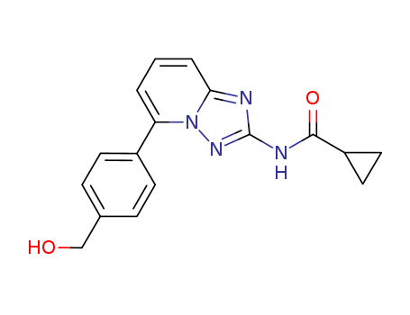 N-(5-(4-(hydroxymethyl)phenyl)-[1,2,4]triazolo[1,5-a]pyridin-2-yl)cyclopropanecarboxamide Cas no.1142936-49-9 98%