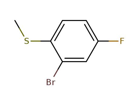 (2-Bromo-4-fluorophenyl)(methyl)sulfane cas no. 91524-70-8 98%