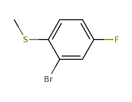 Molecular Structure of 91524-70-8 ((2-Bromo-4-fluorophenyl)(methyl)sulfane)