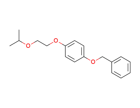 Molecular Structure of 1354968-43-6 (1-((4-(2-isopropyloxyethoxy)phenoxy)methyl)benzene)
