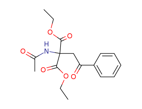 Propanedioic acid,2-(acetylamino)-2-(2-oxo-2-phenylethyl)-, 1,3-diethyl ester cas  15121-91-2