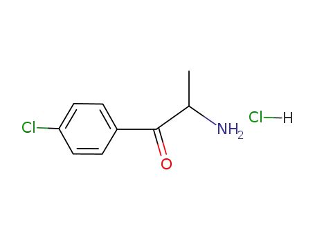 Molecular Structure of 23184-97-6 (2-amino-1-(4-chlorophenyl)propan-1-one hydrochloride (1:1))