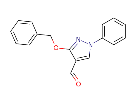 1H-Pyrazole-4-carboxaldehyde, 1-phenyl-3-(phenylmethoxy)-