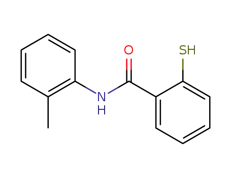 Molecular Structure of 20054-44-8 (N-(2-methylphenyl)-2-sulfanylbenzamide)