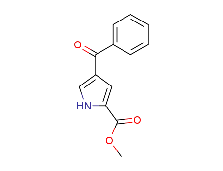 Molecular Structure of 34628-36-9 (METHYL 4-BENZOYL-1H-PYRROLE-2-CARBOXYLATE)