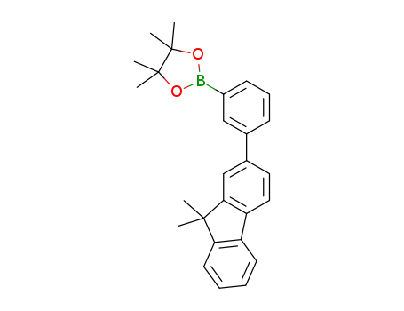 Molecular Structure of 1005771-03-8 (2-[3-(9,9-dimethyl-9H-fluoren-2-yl)phenyl]-4,4,5,5-tetramethyl-1,3,2-dioxaborolane)