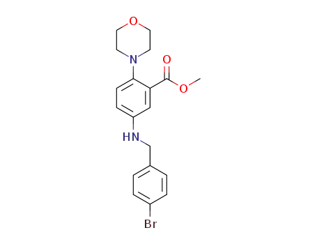 methyl 5-[(4-bromobenzyl)amino]-2-(4-morpholinyl)benzoate