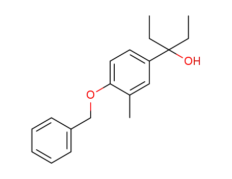 3-(4-(benzyloxy)-3-methylphenyl)pentan-3-ol