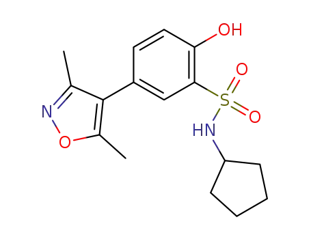 N-cyclopentyl-5-(3,5-dimethylisoxazol-4-yl)-2-hydroxybenzenesulfonamide