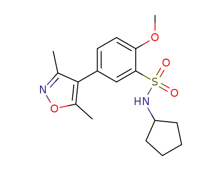 N-cyclopentyl-5-(3,5-dimethylisoxazol-4-yl)-2-methoxybenzenesulfonamide