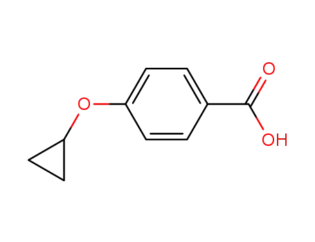 Molecular Structure of 62577-90-6 (4-Cyclopropoxy-benzoic acid)
