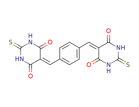 Molecular Structure of 23193-24-0 (Barbituric acid,5,5'-(p-phenylenedimethylidyne)bis[2-thio- (8CI))