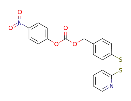 Molecular Structure of 1151989-04-6 ((4-nitrophenyl) [4-(2-pyridyldisulfanyl)phenyl]methyl carbonate)