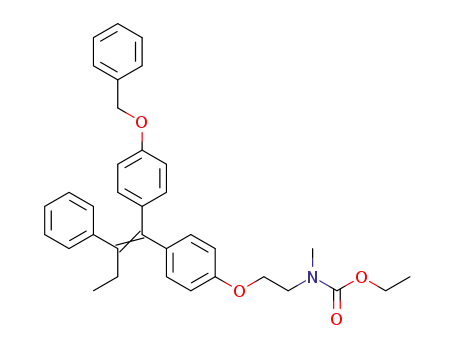 (2-(4-(1-(4-benzyloxyphenyl)-2-phenylbut-1-enyl)phenyloxy)ethyl)methylcarbamic acid ethyl ester