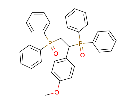 Molecular Structure of 65164-89-8 (Phosphine oxide, [1-(4-methoxyphenyl)-1,2-ethanediyl]bis[diphenyl-)