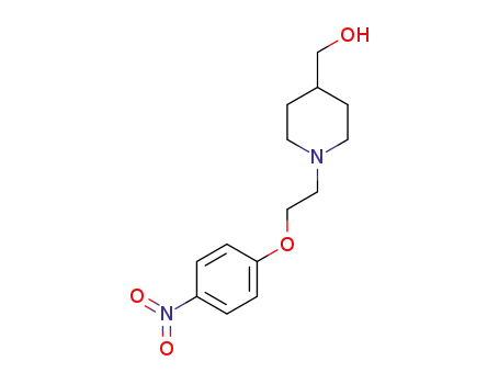 Molecular Structure of 1374585-74-6 ({1-[2-(4-nitro-phenoxy)-ethyl]-piperidin-4-yl}-methanol)