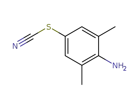 Molecular Structure of 14031-02-8 (4-AMINO-3,5-DIMETHYLPHENYL THIOCYANATE)