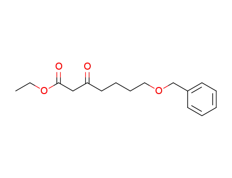 Molecular Structure of 146450-45-5 (Heptanoic acid, 3-oxo-7-(phenylmethoxy)-, ethyl ester)