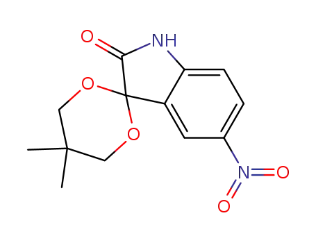 5′,5′-dimethyl-5-nitrospiro[indoline-3,2′-[1,3]dioxan]-2-one