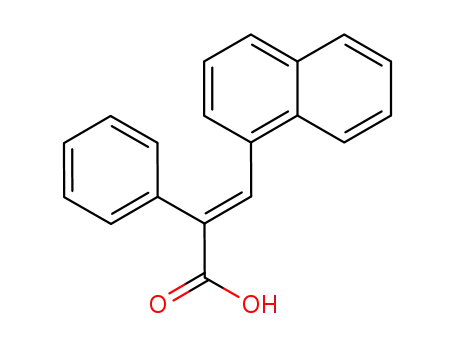 Molecular Structure of 89813-87-6 (Benzeneacetic acid, a-(1-naphthalenylmethylene)-)