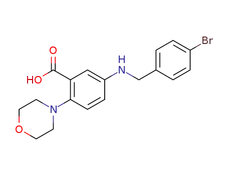 5-[(4-bromobenzyl)amino]-2-(4-morpholinyl)benzoic acid
